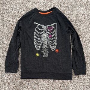 Cat & Jack Black Skeleton Shirt